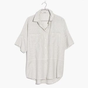 Madewell Flannel Stripe Courier Shirt